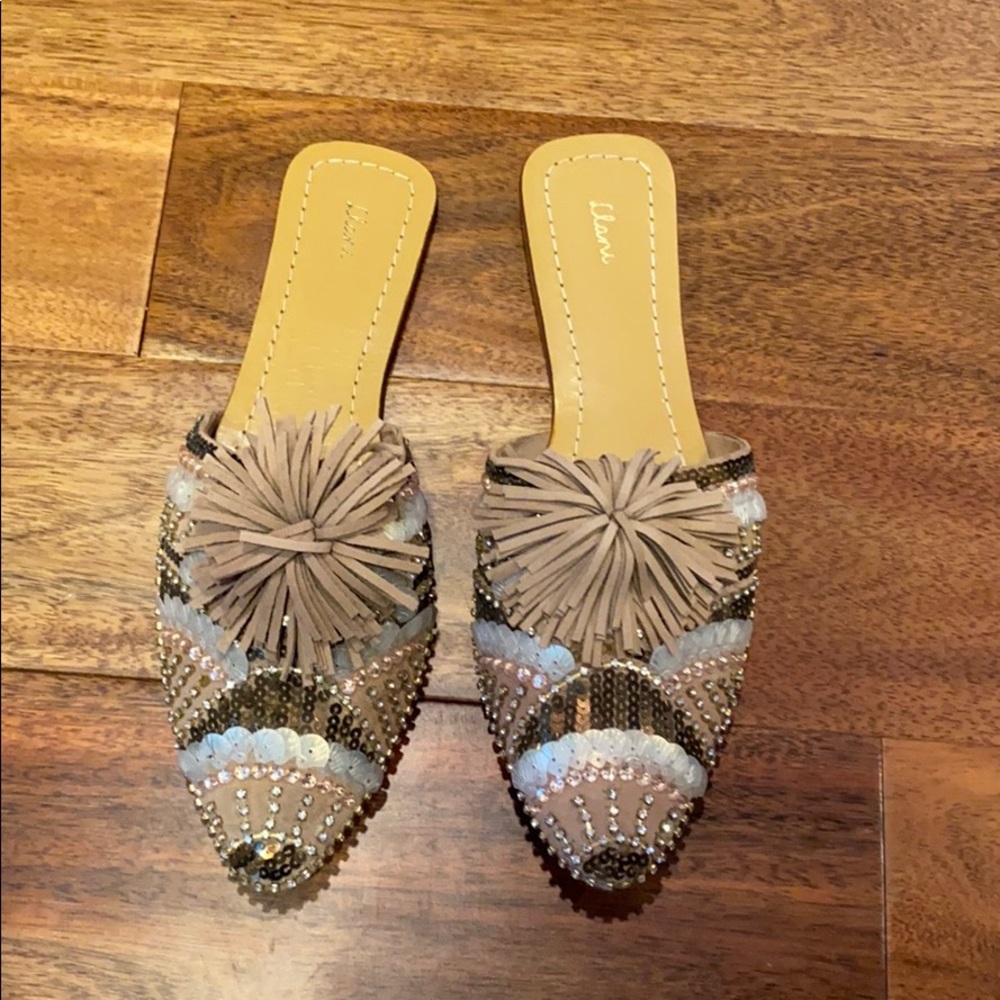 Beautiful beaded slippers